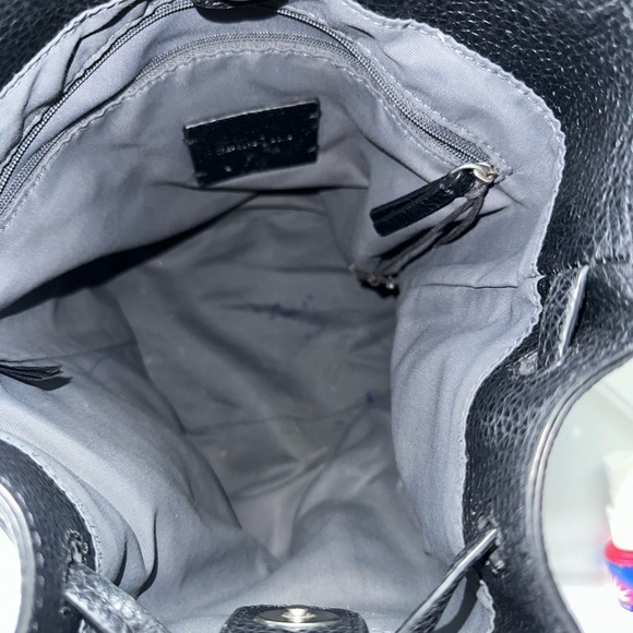 Treasure & Bond Luca Grainy Leather Black Leather Backpack - Picture 10 of 11